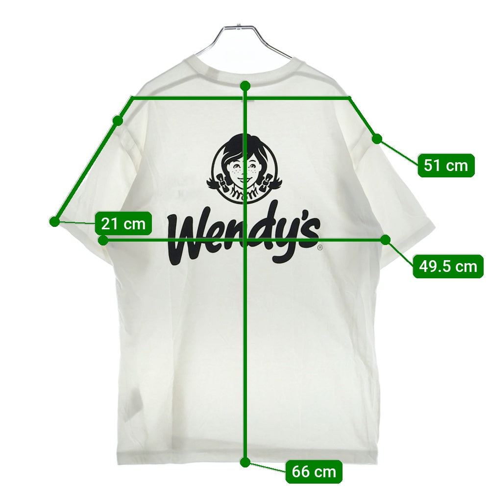 SEQUEL(シークエル) WEEKEND WENDY'S ウィークエンド ウェンディーズ 両面プリント クルーネック 半袖Tシャツ カットソー ホワイト/ブラック