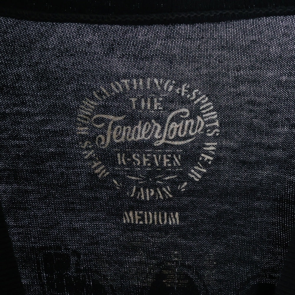 TENDERLOIN(テンダーロイン) T-TEE GOD CREATED ゴッド クリエイテッド 両面プリント クルーネック 半袖Tシャツ カットソー ネイビー