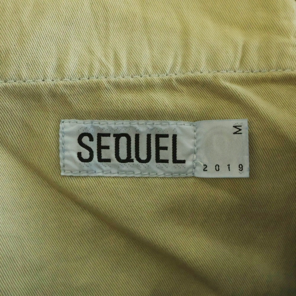 SEQUEL(シークエル) DAMAGE DENIM PANTS INDIGO 初期 日本製 ダメージ加工 バックロゴプリント ジップフライ デニムストレートパンツ インディゴ SQ-198-PANTS-06