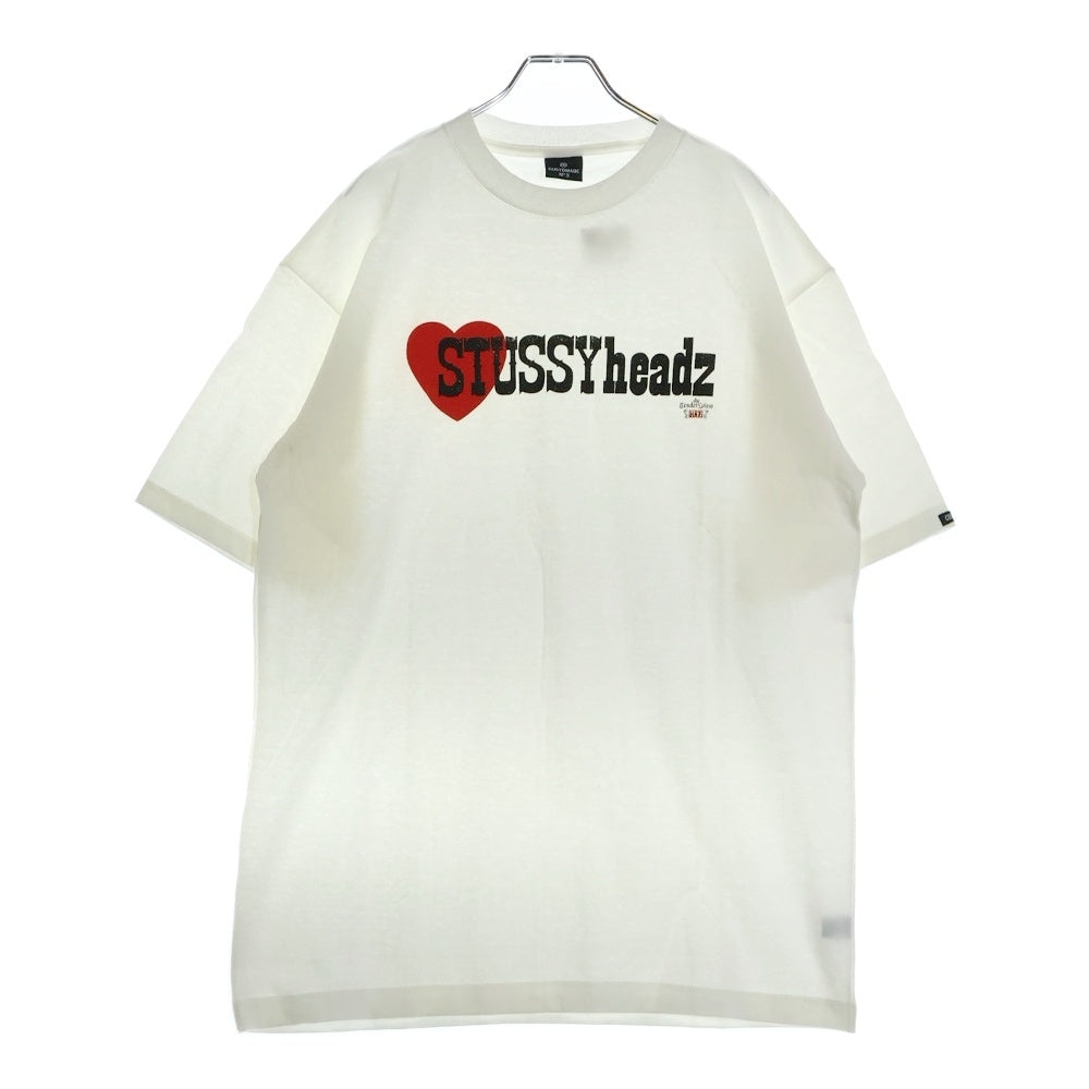 STUSSY(ステューシー) 00S × テンダーロイン USA製 カスタムメイド ヘッズ フロントプリント クルーネック 半袖Tシャツ カットソー ホワイト
