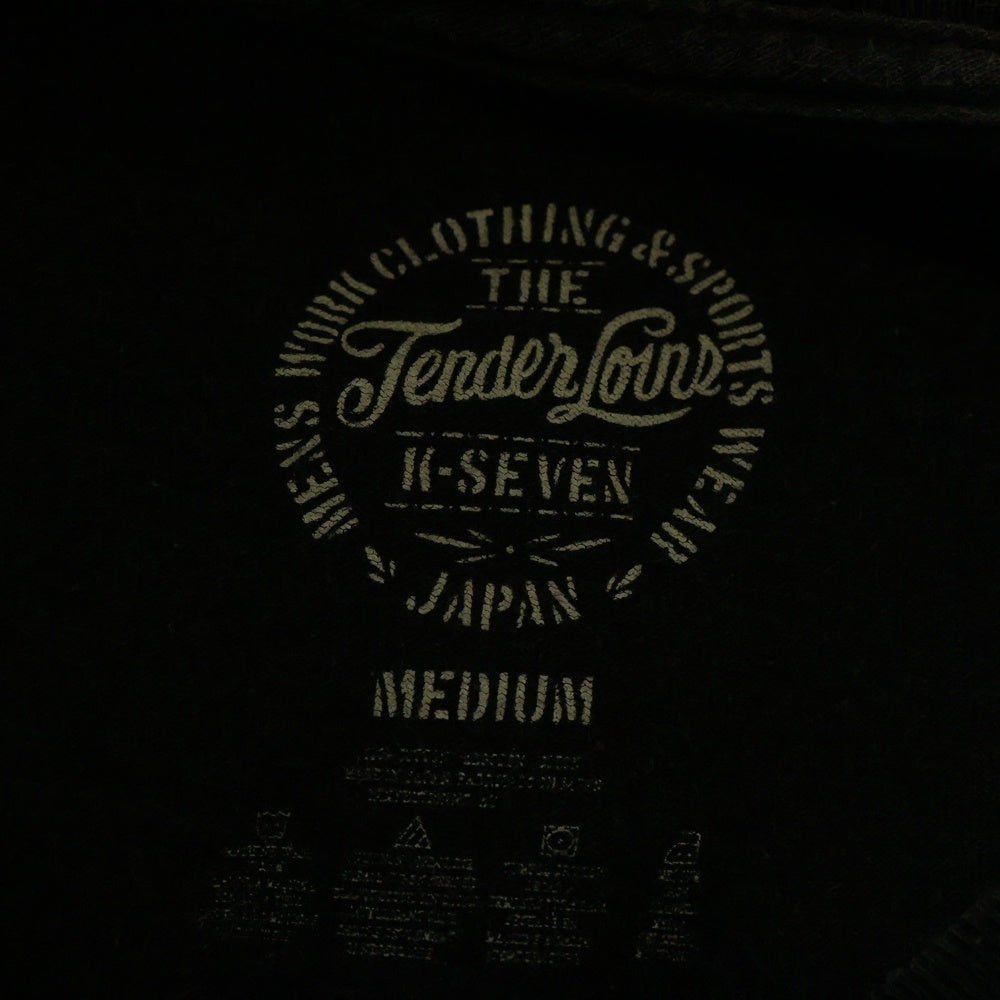 TENDERLOIN(テンダーロイン) HELL ON WHEELS ヘルオンホイール 両面プリント クルーネック 半袖Tシャツ カットソー ブラック