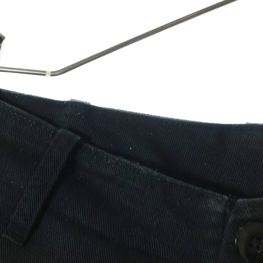 SEQUEL(シークエル) CHINO PANTS TYPE-XF バックロゴ ポリコットン チノ ワークパンツ ブラック