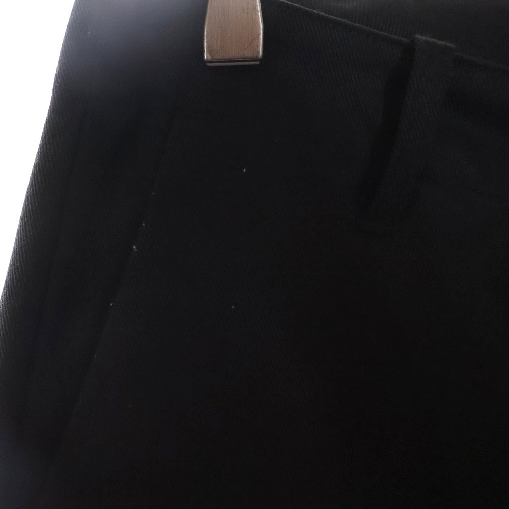 SEQUEL(シークエル) CHINO PANTS TYPE-XF バックロゴ ポリコットン チノ ワークパンツ ブラック