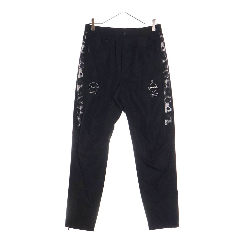F.C.R.B./F.C.Real Bristol/FCRB(エフシーアールビー/エフシーレアルブリストル) 17AW ×WTAPS ダブルタップス レオパード プラクティス トラックパンツ ブラック FCRB-178119