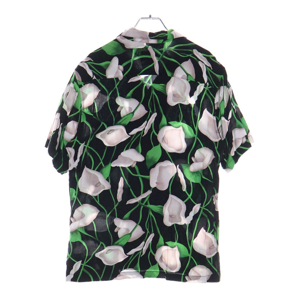 SUPREME(シュプリーム) 18SS Lily Rayon Shirt リリー レーヨン 半袖オープンカラーシャツ ブラック/グリーン