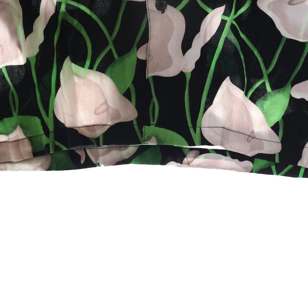 SUPREME(シュプリーム) 18SS Lily Rayon Shirt リリー レーヨン 半袖オープンカラーシャツ ブラック/グリーン