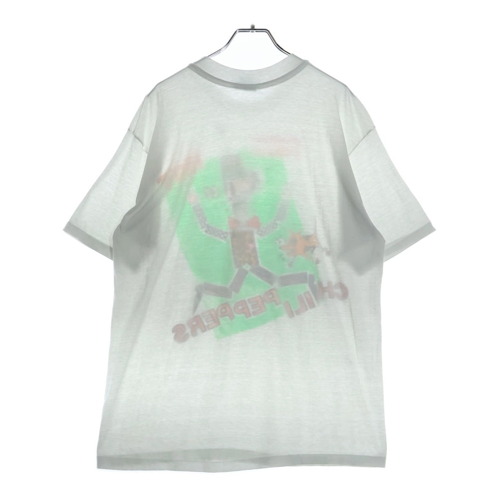 VINTAGE(ヴィンテージ) 80S VINTAGE USA製 レッドホットチリペッパーズ フロントプリント クルーネック 半袖Tシャツ カットソー ホワイト
