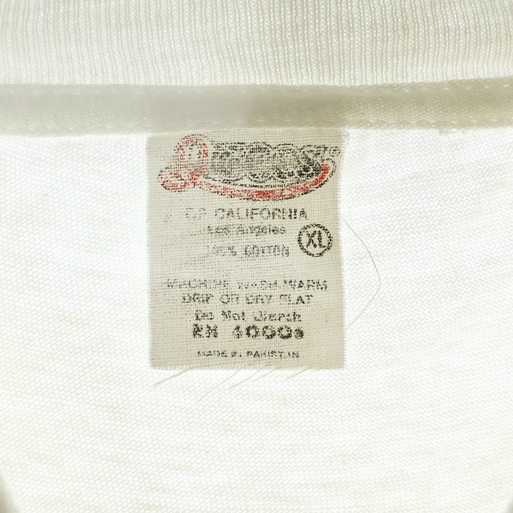 VINTAGE(ヴィンテージ) 80S VINTAGE RED HOT CHILI PEPPERS FREAKY STYLEY INFINITY TOUR レッドホットチリペッパーズ 両面プリント クルーネック 半袖Tシャツ カットソー ホワイト