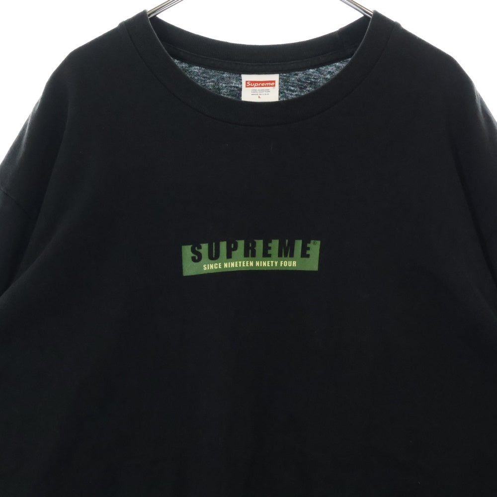 SUPREME(シュプリーム) 18AW Since Nineteen Ninety Four Long Tee ロングスリーブ プリント 長袖 Tシャツ カットソー ブラック