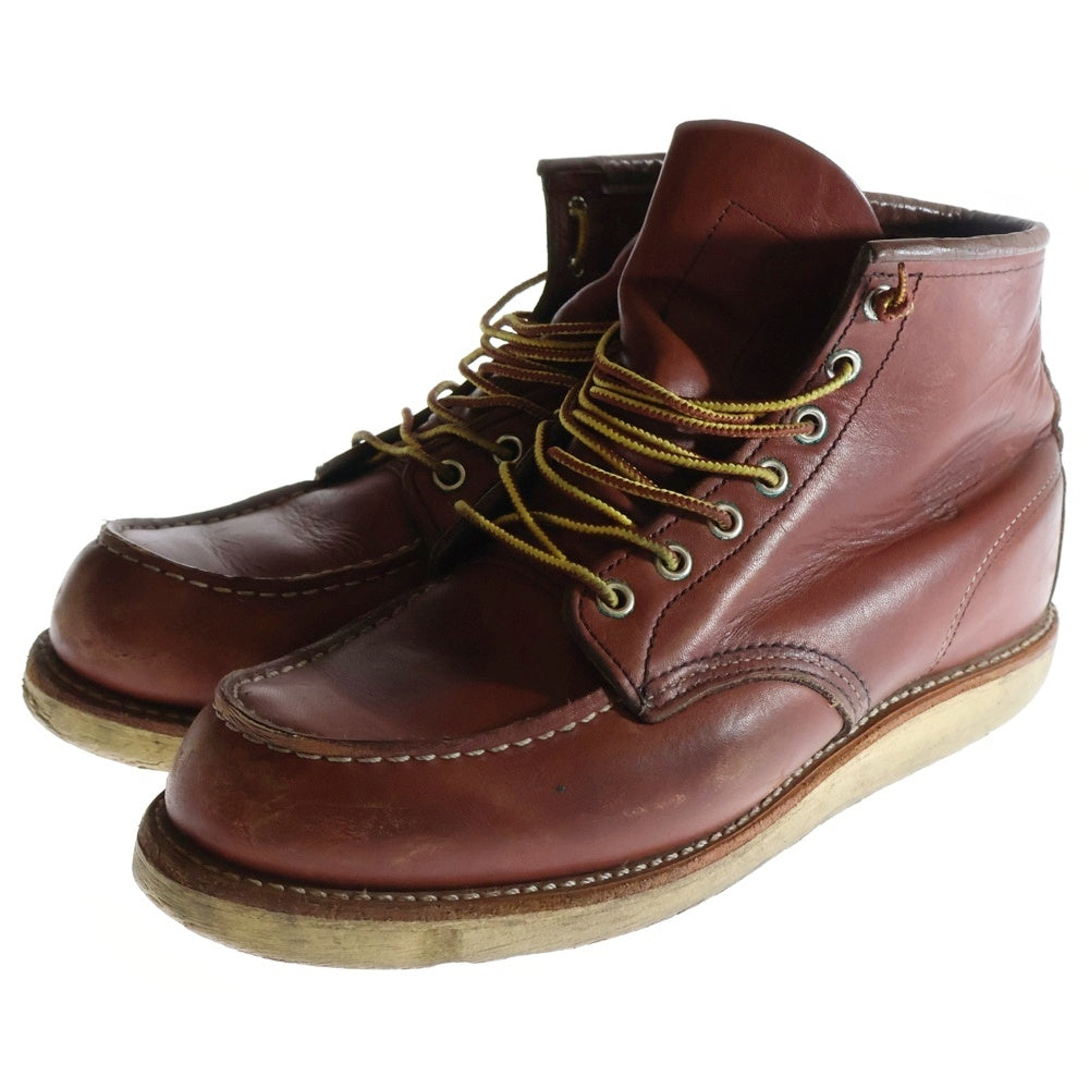 RED WING(レッド ウイング) HERITAGE 6INCH MOC TOE SMITH ヘリテージ モック トゥ スミスレザー ブーツ レッド US8.5/26.5cm 9106