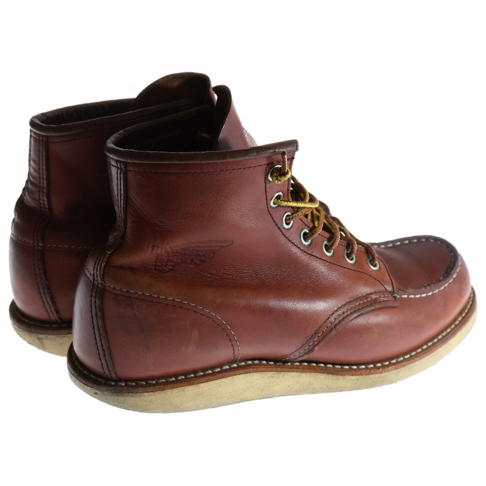 RED WING(レッド ウイング) HERITAGE 6INCH MOC TOE SMITH ヘリテージ モック トゥ スミスレザー ブーツ レッド US8.5/26.5cm 9106