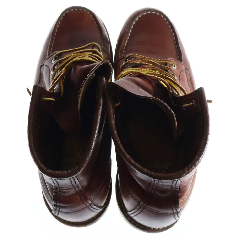 RED WING(レッド ウイング) HERITAGE 6INCH MOC TOE SMITH ヘリテージ モック トゥ スミスレザー ブーツ レッド US8.5/26.5cm 9106