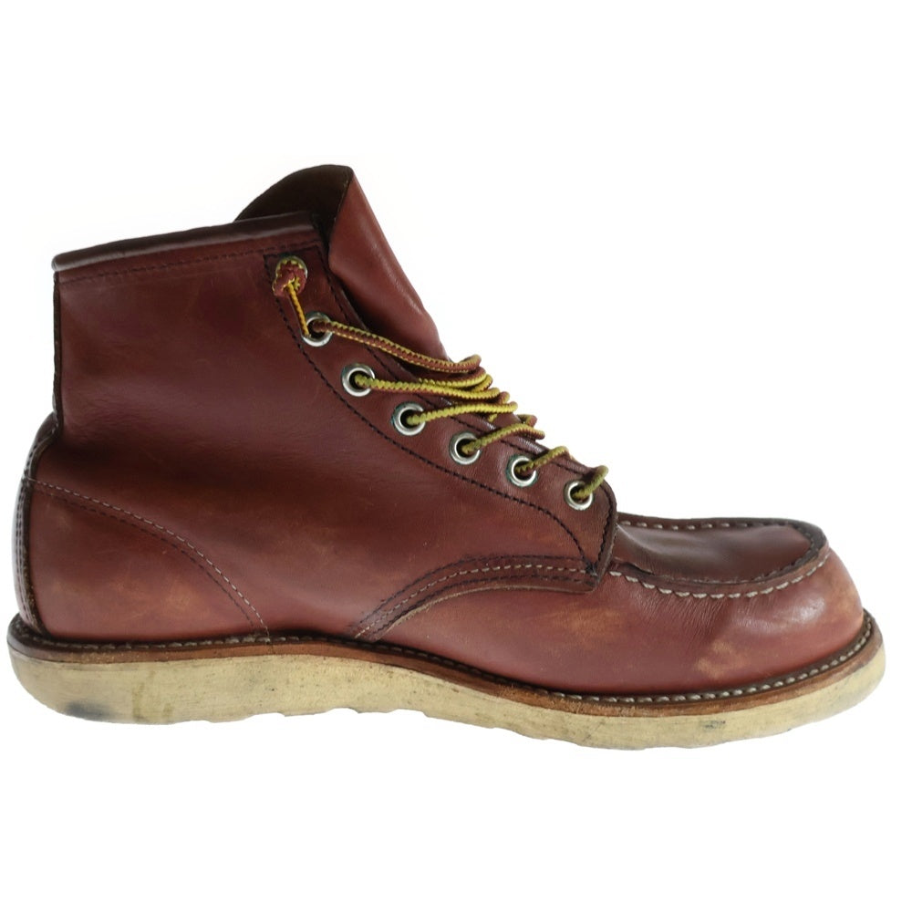 RED WING(レッド ウイング) HERITAGE 6INCH MOC TOE SMITH ヘリテージ モック トゥ スミスレザー ブーツ レッド US8.5/26.5cm 9106