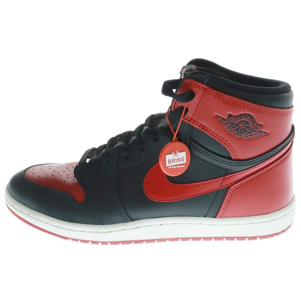 NIKE(ナイキ) AIR JORDAN 1 HIGH 85 BRED 2025 エアジョーダン1 ブレッド ハイカットスニーカー ブラック/レッド US9.5/27.5cm HV6674-067