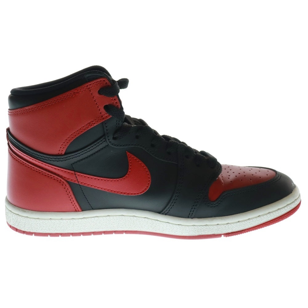 NIKE(ナイキ) AIR JORDAN 1 HIGH 85 BRED 2025 エアジョーダン1 ブレッド ハイカットスニーカー ブラック/レッド US9.5/27.5cm HV6674-067