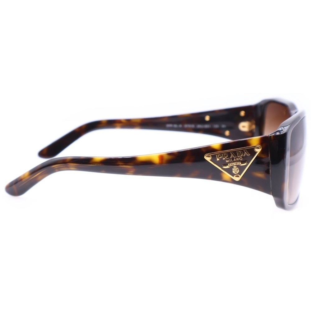 PRADA(プラダ) 三角ロゴプレート付き スクエア セルフレーム サングラス 眼鏡 アイウェア ブラック レディース 2AU-6S1
