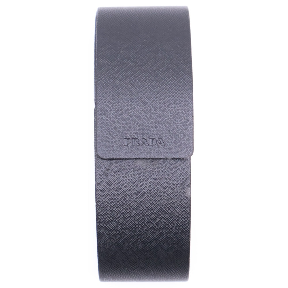 PRADA(プラダ) 三角ロゴプレート付き スクエア セルフレーム サングラス 眼鏡 アイウェア ブラック レディース 2AU-6S1