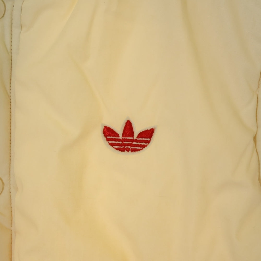 adidas(アディダス) 70-80S VINTAGE ヴィンテージ デサント社製 トレフォイルロゴ サイドスリーストライプ ラウスビージャケット ベージュ/レッド ADS-580