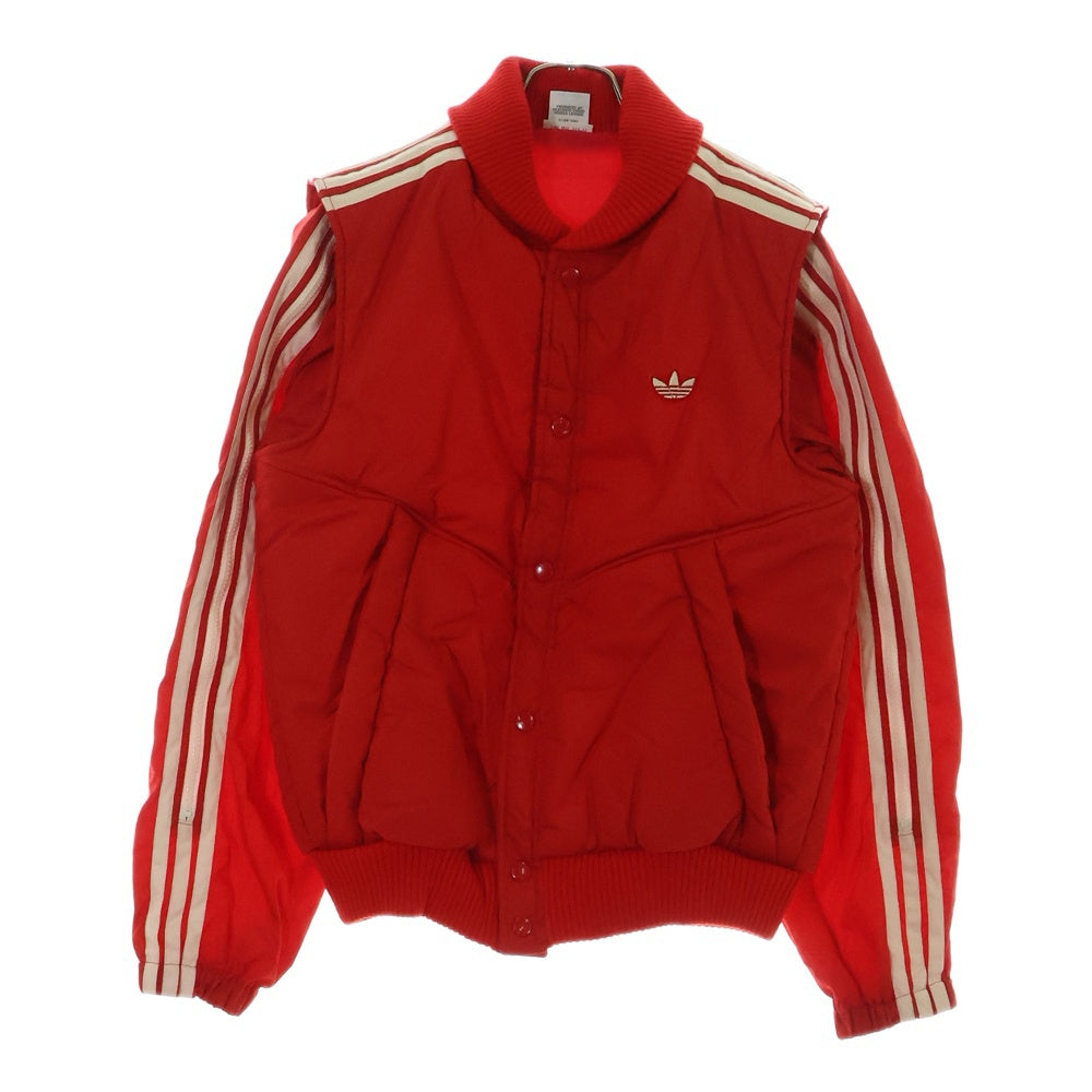 adidas(アディダス) 70-80S VINTAGE ヴィンテージ デサント社製 トレフォイルロゴ サイドスリーストライプ ラウスビージャケット レッド ADS-580