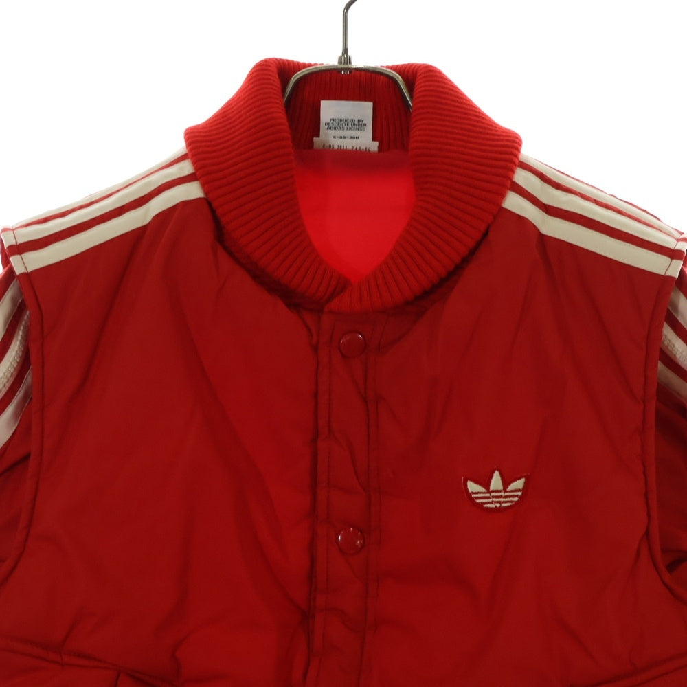 adidas(アディダス) 70-80S VINTAGE ヴィンテージ デサント社製 トレフォイルロゴ サイドスリーストライプ ラウスビージャケット レッド ADS-580