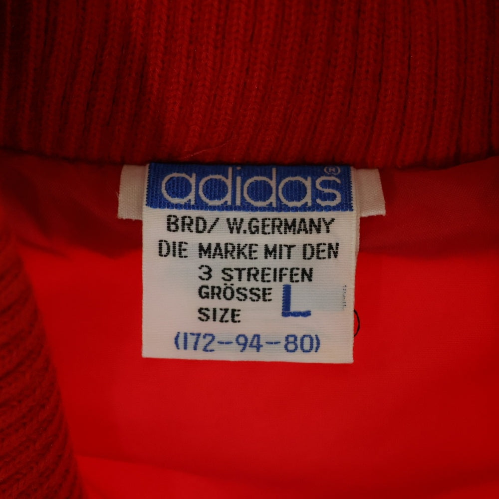 adidas(アディダス) 70-80S VINTAGE ヴィンテージ デサント社製 トレフォイルロゴ サイドスリーストライプ ラウスビージャケット レッド ADS-580