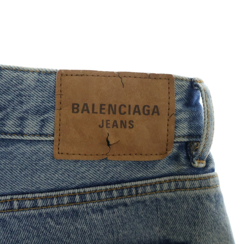 BALENCIAGA(バレンシアガ) 24AW Cut Up Baggy Denim Pants カットアップ バギー デニム パンツ インディゴ 805094 TRW90 3969