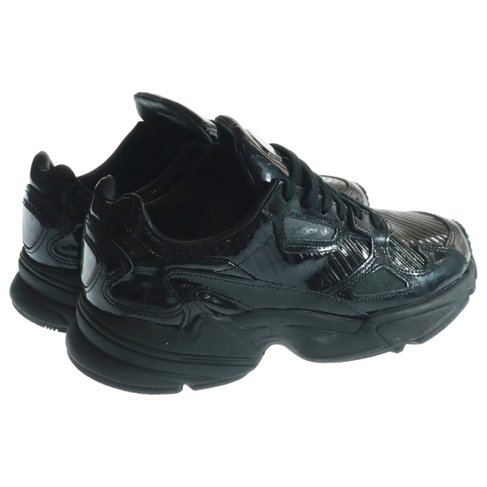 adidas(アディダス) FALCON W ファルコン エナメル ローカットスニーカー ブラック レディース US5.5/22.5cm CG6248