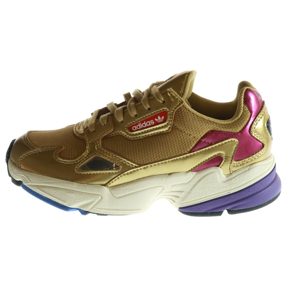 adidas(アディダス) FALCON W ファルコン エナメル ローカットスニーカー ゴールド レディース US5.5/22.5cm CG6247
