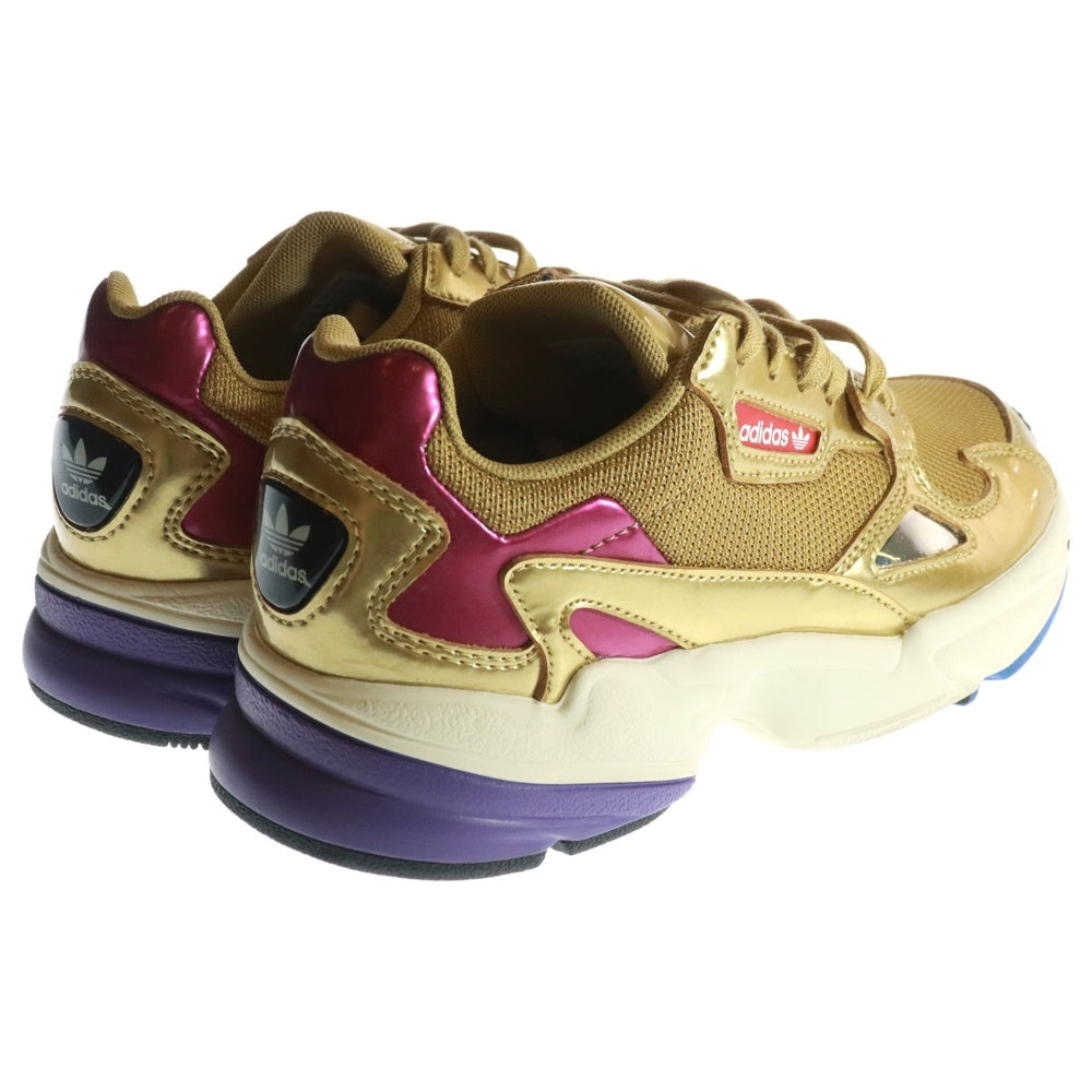 adidas(アディダス) FALCON W ファルコン エナメル ローカットスニーカー ゴールド レディース US5.5/22.5cm CG6247