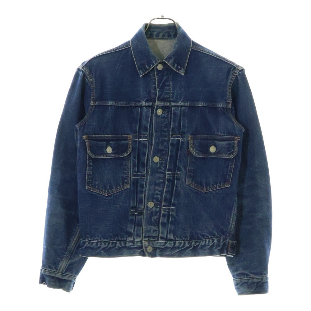 Levi's(リーバイス) 50S VINTAGE 517XX ブランケットライナー ボタン裏ツメ刻印 BIG E 両面タブ 均等V ヴィンテージデニムジャケット インディゴ