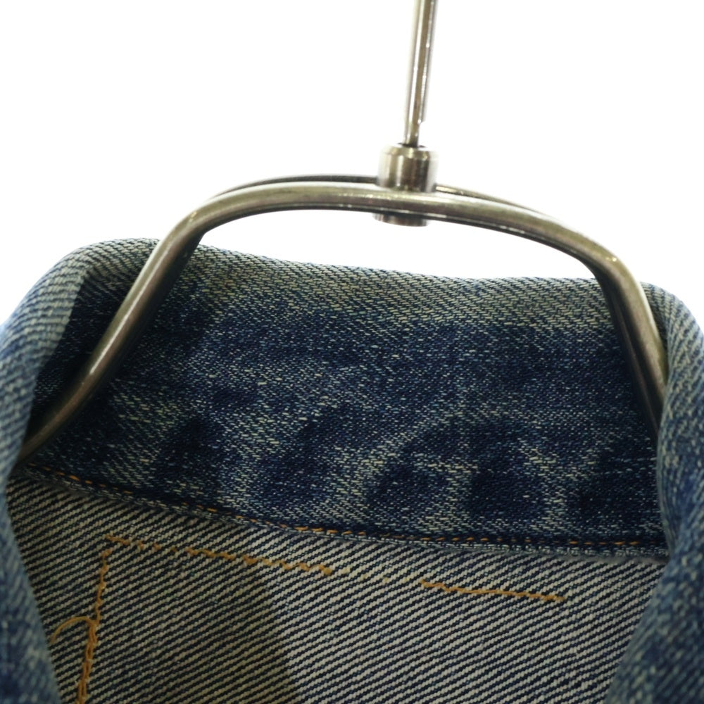 Levi's(リーバイス) 50S VINTAGE 517XX ブランケットライナー ボタン裏ツメ刻印 BIG E 両面タブ 均等V ヴィンテージデニムジャケット インディゴ
