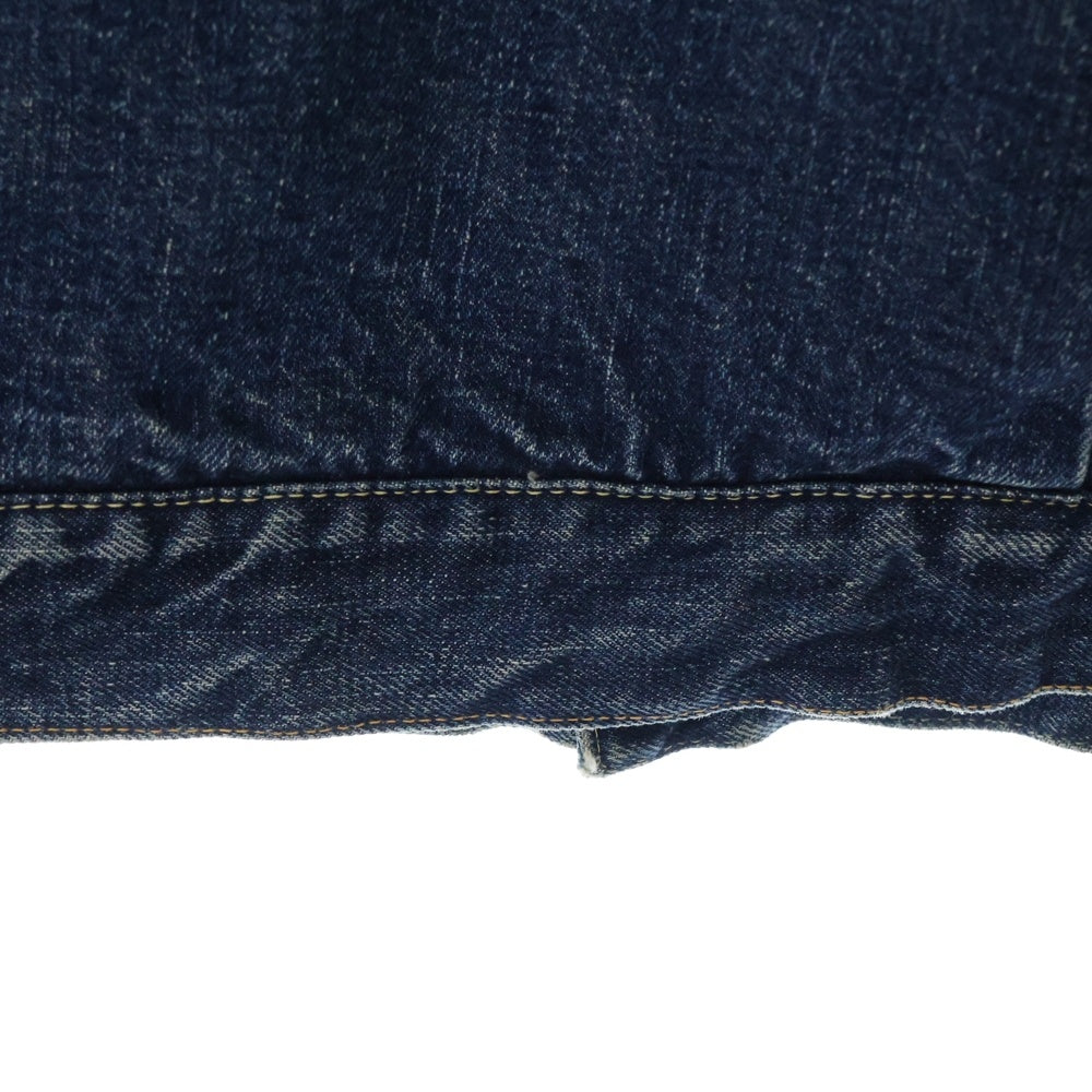 Levi's(リーバイス) 50S VINTAGE 517XX ブランケットライナー ボタン裏ツメ刻印 BIG E 両面タブ 均等V ヴィンテージデニムジャケット インディゴ