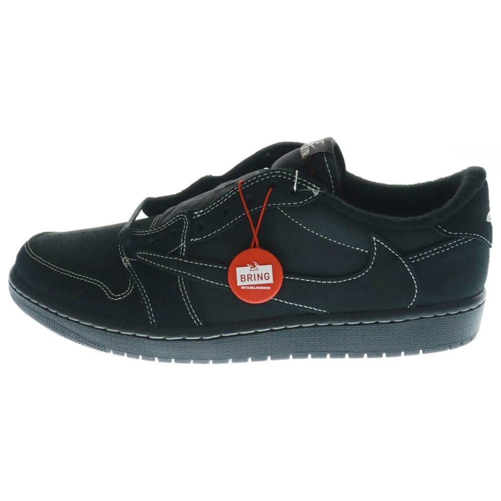 NIKE(ナイキ) ×TRAVIS SCOTT AIR JORDAN 1 LOW OG SP BLACK PHANTOM DM7866-001 トラヴィススコット エアジョーダン1 ブラックファントム ローカットスニーカー US10/28cm