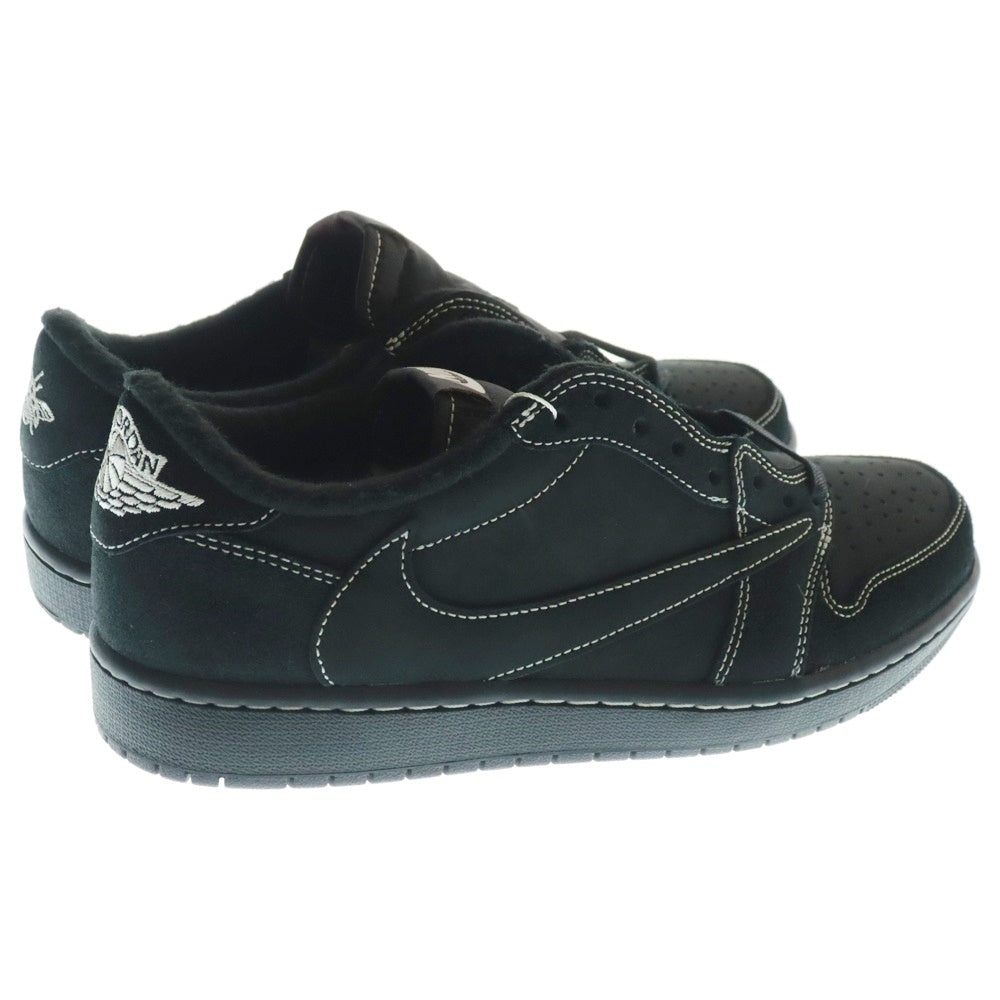 NIKE(ナイキ) ×TRAVIS SCOTT AIR JORDAN 1 LOW OG SP BLACK PHANTOM DM7866-001 トラヴィススコット エアジョーダン1 ブラックファントム ローカットスニーカー US10/28cm