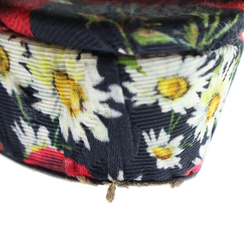 DOLCE & GABBANA(ドルチェアンドガッバーナ) クリスタル ウェッジソール ハイヒール フラワー ビジュー サンダル レディース マルチカラー