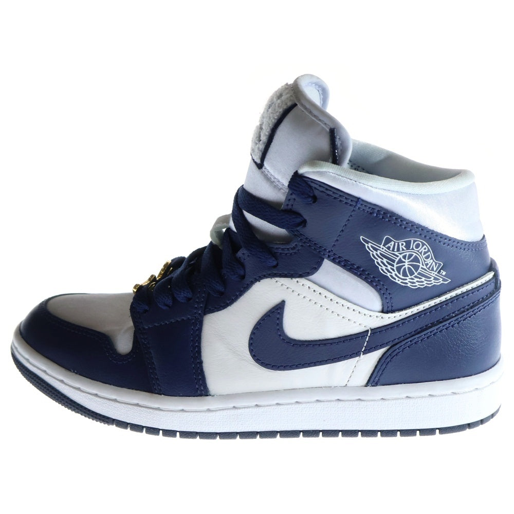 NIKE(ナイキ) WOMEN'S AIR JORDAN 1 MID FOOTBALL GREY ウィメンズ エアジョーダン フットボールグレー ミッドカットスニーカー レディース US7.5/24.5cm FZ8777-044