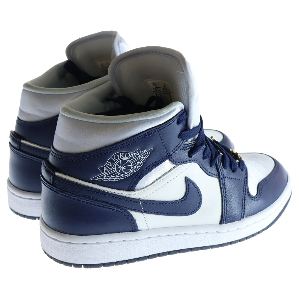 NIKE(ナイキ) WOMEN'S AIR JORDAN 1 MID FOOTBALL GREY ウィメンズ エアジョーダン フットボールグレー ミッドカットスニーカー レディース US7.5/24.5cm FZ8777-044
