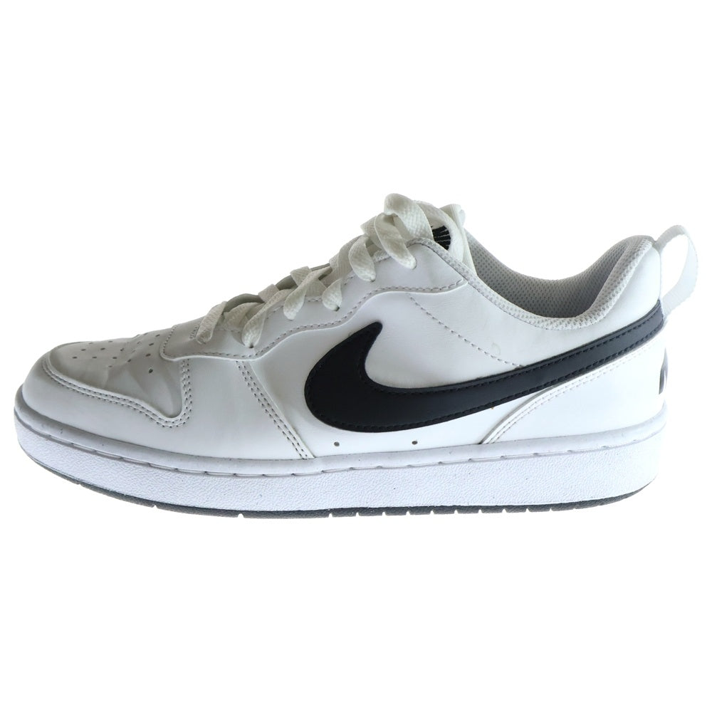 NIKE(ナイキ) GS COURT BOROUGH LOW RECRAFT WHITE BLACK コートボロー リクラフト ローカットスニーカー レディース ホワイト/ブラック US6.5/24.5cm DV5456-104