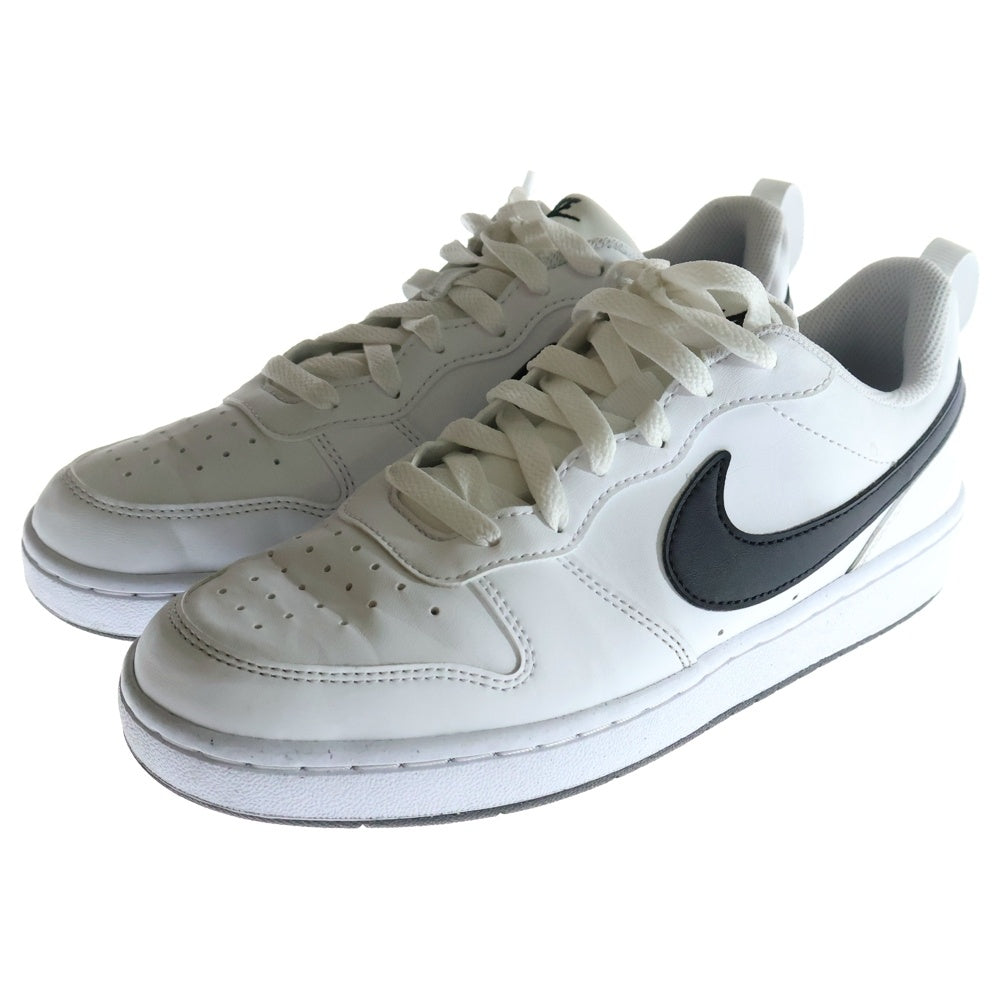 NIKE(ナイキ) GS COURT BOROUGH LOW RECRAFT WHITE BLACK コートボロー リクラフト ローカットスニーカー レディース ホワイト/ブラック US6.5/24.5cm DV5456-104