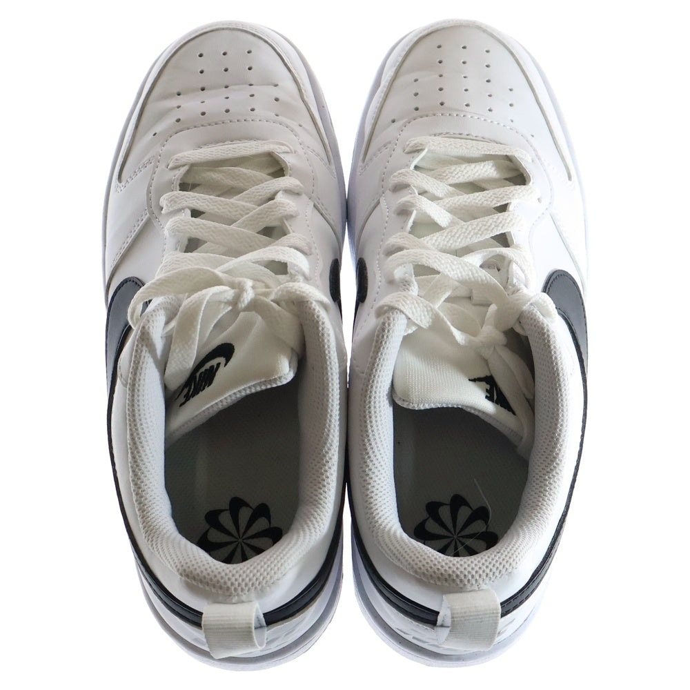NIKE(ナイキ) GS COURT BOROUGH LOW RECRAFT WHITE BLACK コートボロー リクラフト ローカットスニーカー レディース ホワイト/ブラック US6.5/24.5cm DV5456-104