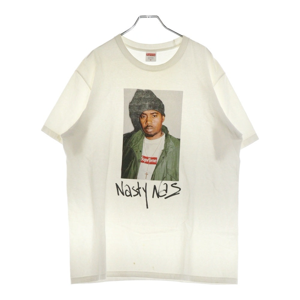 SUPREME(シュプリーム) 17AW Nasty Nas Tee ナスティー ナス クルーネック カットソー 半袖Tシャツ ホワイト