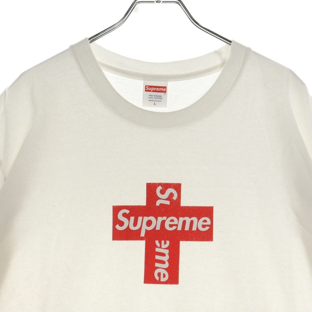 SUPREME(シュプリーム) 20AW Cross Box Logo Tee クロス ボックス ロゴ クルーネック カットソー 半袖Tシャツ ホワイト