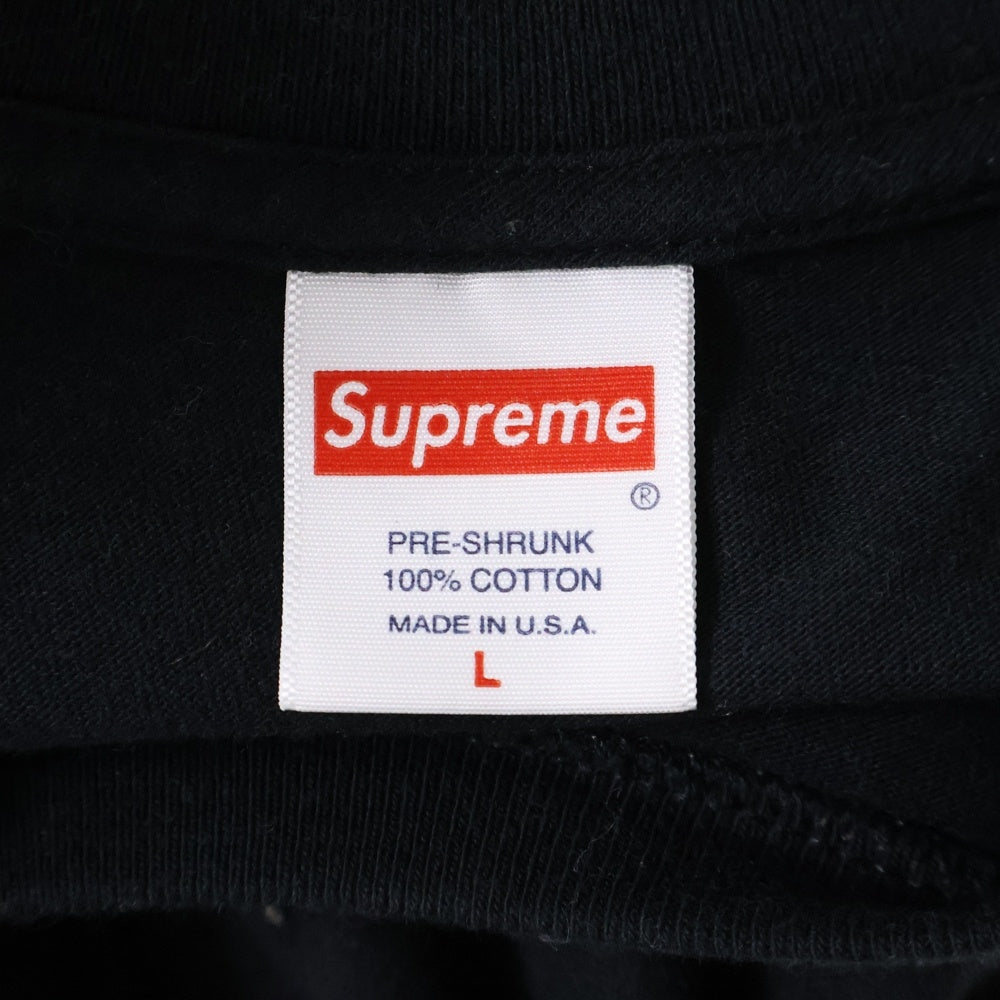 SUPREME(シュプリーム) 22SS Ralph Steadman Box Logo Tee ラルフ ステッドマン ボックスロゴプリント クルーネック カットソー 半袖Tシャツ ブラック