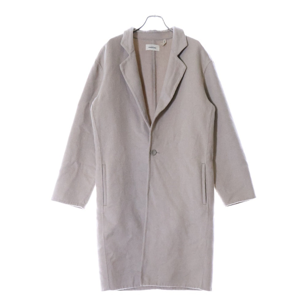 FEAR OF GOD ESSENTIALS(フィアオブゴッド エッセンシャルズ) WOOL OVERCOAT TAN ウール混 チェスターオーバーコートタン 1B ベージュ