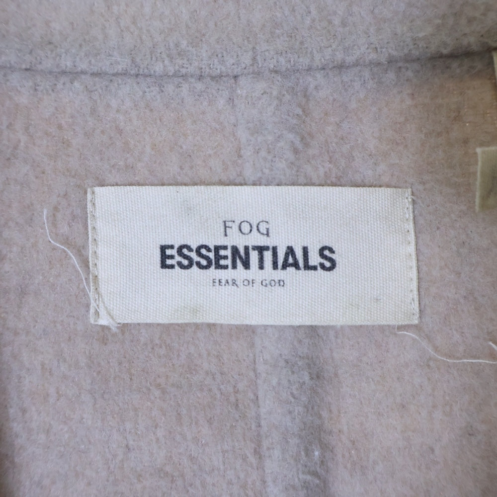 FEAR OF GOD ESSENTIALS(フィアオブゴッド エッセンシャルズ) WOOL OVERCOAT TAN ウール混 チェスターオーバーコートタン 1B ベージュ