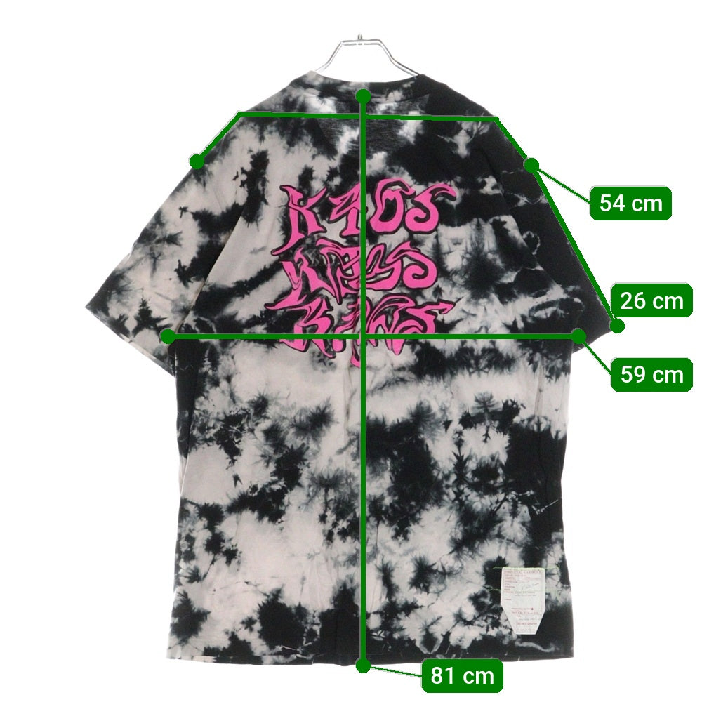 DIESEL(ディーゼル) 20SS タイダイ柄 両面プリント クルーネック半袖Tシャツ カットソー マルチカラー