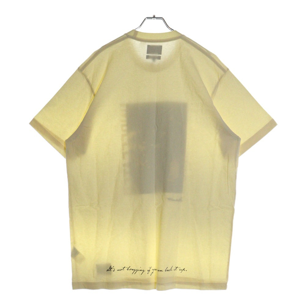 UNDEFEATED(アンディフィーテッド) 24SS ×MUHAMMAD ALI モハメド アリ クルーネック半袖プリントTシャツ カットソー アイボリー UC42GSS14M