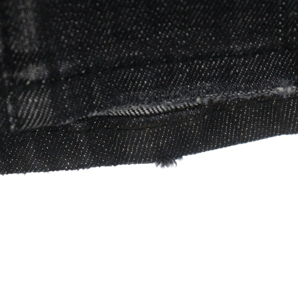 DSQUARED2(ディースクエアード) 20AW Twin Pack Straight Leg Sharpei Jean ツインパック レイヤード クラッシュ加工 デニムパンツ ブラック/グレー S71LB0818