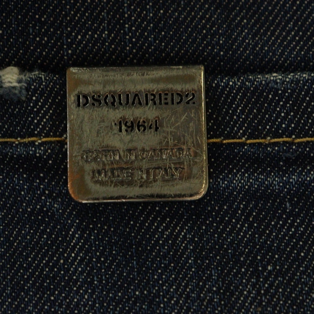 DSQUARED2(ディースクエアード) 13SS 5P ボタンフライ ストレート デニムパンツ インディゴ S74LA0485