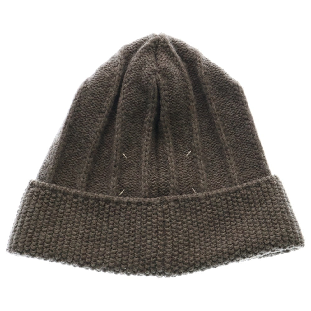 Martin Margiela 14(マルタンマルジェラ) RIBBED BEANIE リブニットビーニー 帽子 ニット帽 グレー S30TC0035